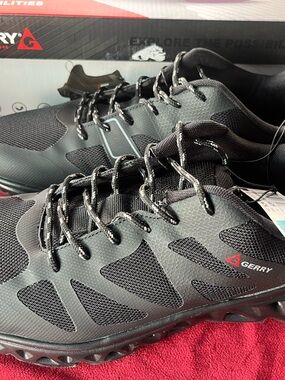 Gerry Weber Men's Black Athletic Trail Sneakers Size 12